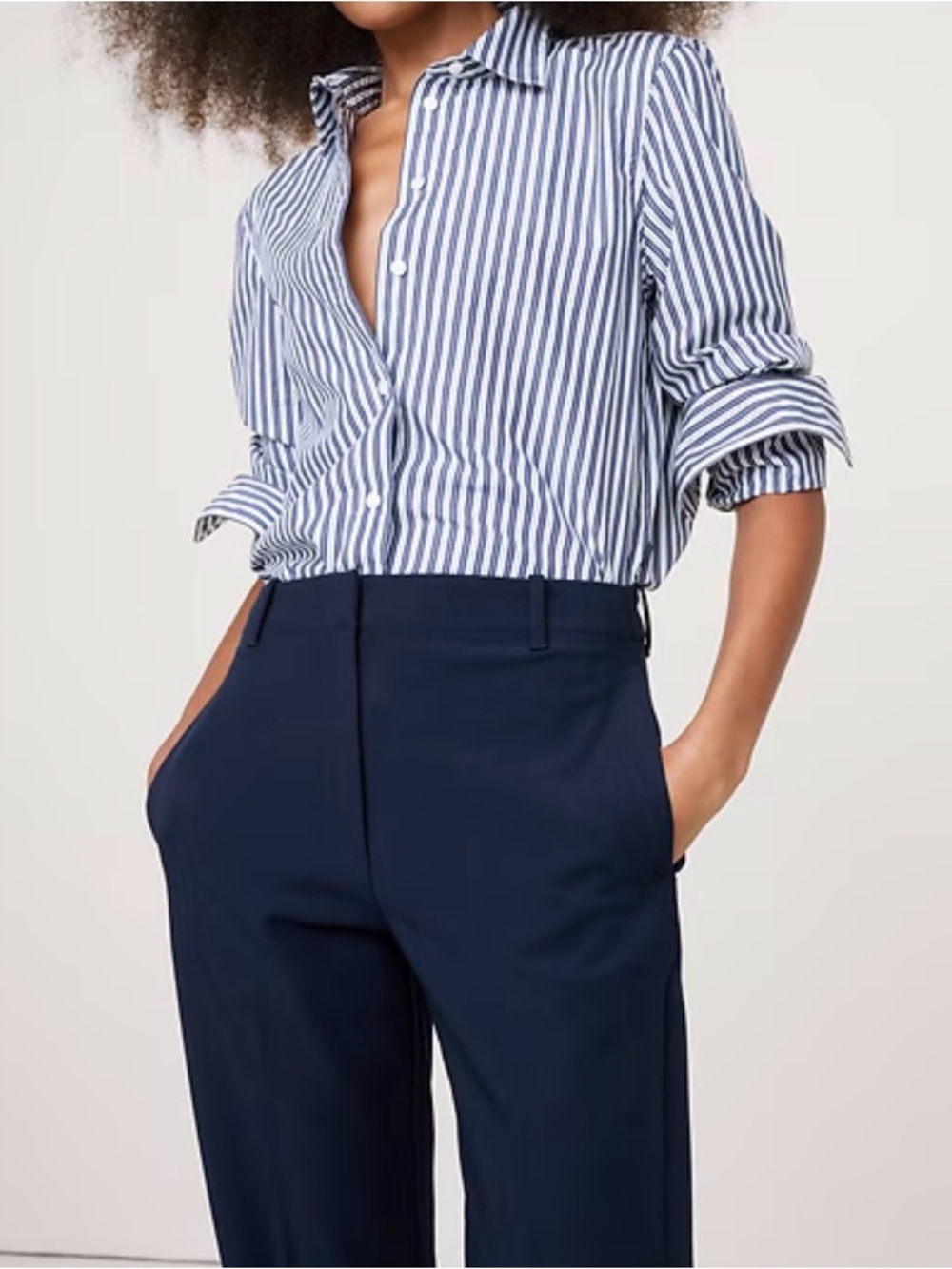 Banana Republic Women’s Blue Dress Pants - Ankle Tailored Trousers